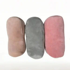 Factory Direct Customizable Peanut Shape Velvet Lumbar Support Pillow, Multi Colors Available