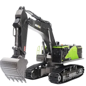 Hot Selling Huina 1593 Alloy Excavator 1:14 Scale Remote Control Vehicle 22 CH Big Mini Truck Simulation Engineering Charger