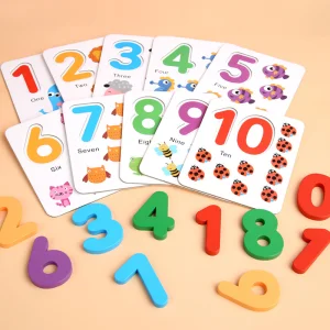 Children's Wooden Mathematics Enlightenment Numbers Cognitive Arithmetic Counting Sticks Early Education Toys Color Box