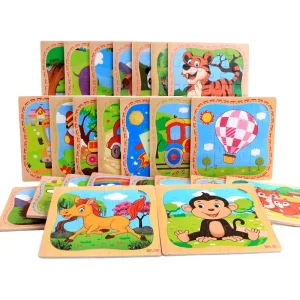 16 Pcs Montessori Educational Wooden Toys
