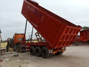 Competitive Price Tri-Axle Hydraulic Lift Side Tipper Side Dump Semi Trailer Side Tipping Trailer