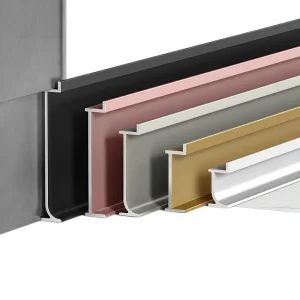 China Customizable Premium Aluminum Skirting board Profiles
