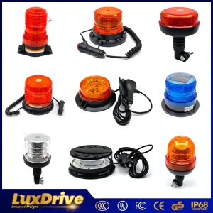 Luz Estroboscópica Rotativa LED para Veículos de Transporte Luz de Advertência de Emergência Luzes de Tráfego Luz de Carro Luz de Caminhão Lâmpada Automática Acessórios para Automóveis