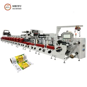 High Speed 6 8 10 Color Hologram Plastic Film Inline Flexo Printing and Sheet Machine Manufacturer Price