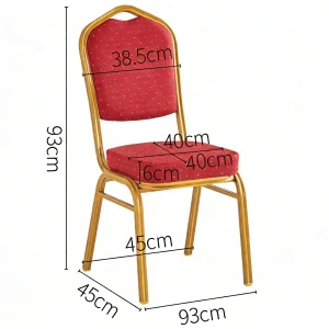 Wholesale Durable Modern Upholstered Back Seat Fabric Fancy Stackable Banquet Chair for Hospital Villa Living Room Weddings