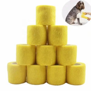 Cohesive Pet Self-Adhesive Bandage Elastic Breathable Surgical Wrap for Vets Hand Guard