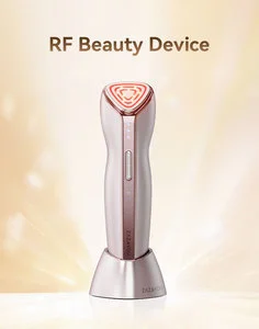 Customizable RF &amp; EMS Waterproof Handheld Skin Tightening Device Red/Yellow LED Lights for Face Hands Armpit Beauty Treatment