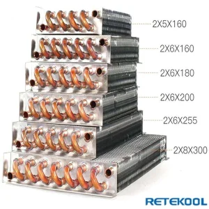 Food Grade Copper Evaporator for Dairy Showcase and Pastry Refrigerated Cabinet