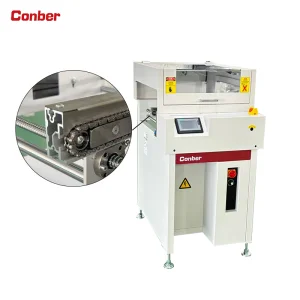 PLC+Touch Screen Controlled Motor-Driven Chain-Driven PCB Conveyor System 5-15s/pcs Conveying Speed for Automated Electronics