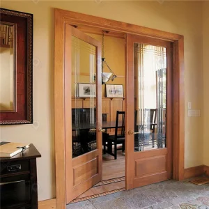 Interior Wooden Doors with Glass Panels Composite Wood Doors