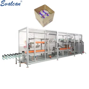 High Speed Case Packer and Carton Box Packing Line