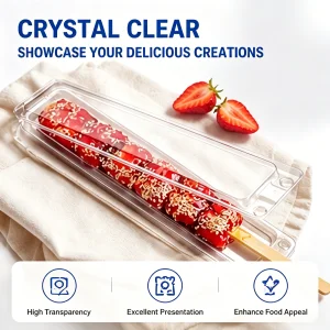 Transparent Fruit Skewers Plastic Box