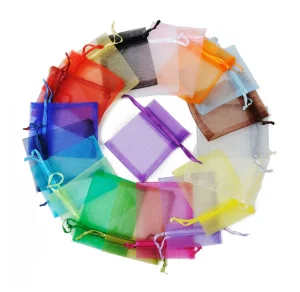 Cheap Custom Printed Organza Tea Bag/organza Pouch