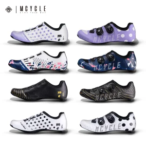 Mcycle Racing Cycling Shoes Double Buckle