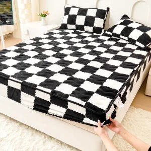 Quilted Cotton Fitted Sheet