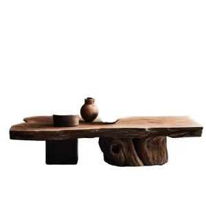 Modern Portable Round Living Room Coffee Table with Storage 2 Tier Open Shelf Wooden Furniture for Bedroom Office Apartment Use
