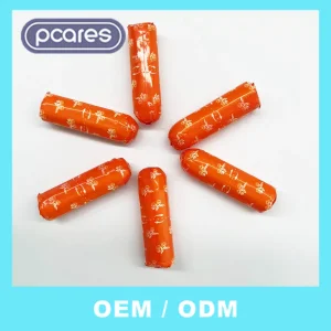Venta al por mayor de tampones sanitarios de flujo pequeño, punto de limpieza vaginal, perlas detox yoni, tampones orgánicos