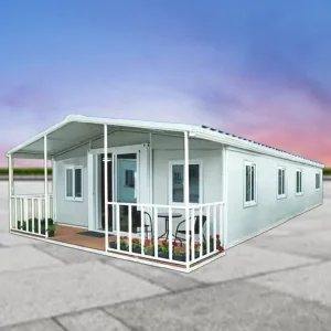 Waterproof 20 FT 40 FT Prefab Luxury Villa Folding Container Expandable House Prefabricated Mobile Home 2/3/4/5 Bedroom