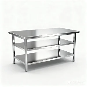Modern Stainless Steel Polished Surface Work Table