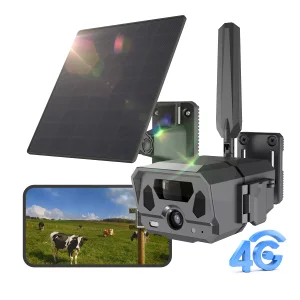 Willfine G100 Outdoor 4G LTE 2.7K Solar Powered AI Security Camera with Motion Detect