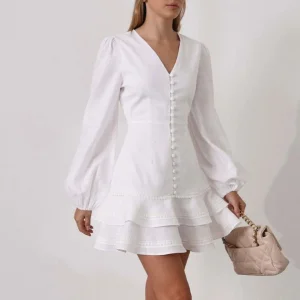 Novos Vestidos de Outono para Mulheres Vestidos Casuais Soltos Modestos