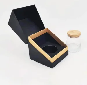 Custom Logo Luxury Recyclable Cardboard Empty Unique Candle Jar Gift Box Package