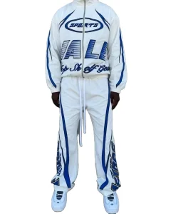 Custom Patchwork Tracksuit Zip up Nylon Jacket and Pants