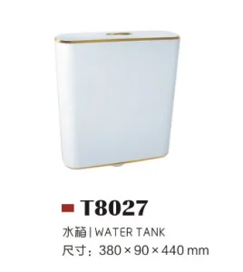 Manufacturer Sanitary Ware Bathroom Water Tank for Ceramic Squat Pan Toilet Dual Flush Wall Hung Flush Tank