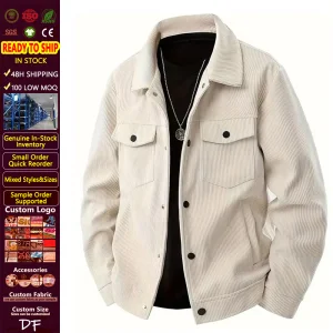 Men's Long Sleeve Corduroy Jacket