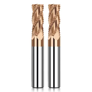 12mm Tungsten Carbide Roughing End Mill for Steel Wave-Cut, Long-Length for Heavy Stock Removal