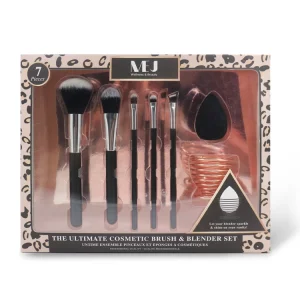 MEJ 5Pcs Ultimate Cosmetic Brush and Blender Set
