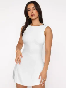 Vestido mini sin espalda sexy