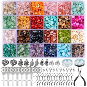 24-Grid Crushed Stone Beads Box Set