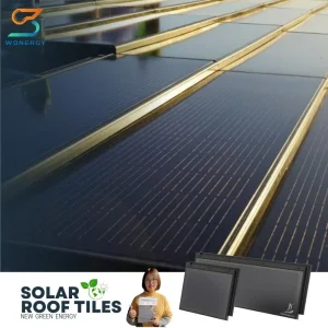 30 Years Warranty BIPV Teja Solar Roof Tiles Shingles Building Integrated Roofing Material Best Tempered Glass PV Solar Roof Tiles