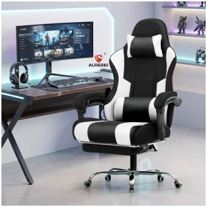 Custom Color Racing Gaming Chair with Footrest for Home Office Esports Chair with Lumbar Massage Function