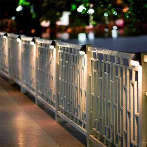 Solar Post Cap Light Outdoor 3.5x3.5 4x4 Inch Longjie Classic Square Deck Cap Led Lamp Wooden Posts