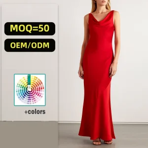 Elegant Custom Silk Evening Dresses for Summer Weddings