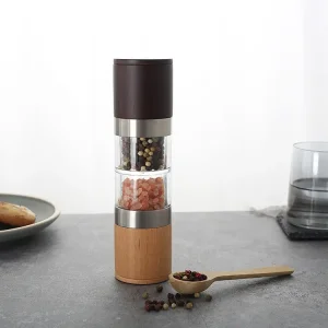 OEM Wholesale Combined Salt and Pepper Mill
