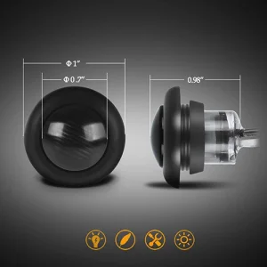 Lâmpada de Marcador Lateral LED Automotiva de Alta Intensidade para Segurança