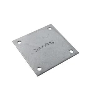 Heavy Duty Galvanized Steel Base Plate for Solar Mounting Structure Anchoring Systems