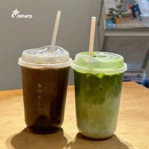 Custom Printed 10/12/14/16/18/20oz Cold Drink PET Cup Disposable Boba MilkTea Bubble Tea Ice Coffee Round Bottom Plastic Cups