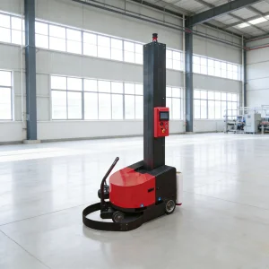 Automatic Electric Intelligent Robotic High-Speed Pallet Stretch Wrapping Machine for Food &amp; Beverage Engine-Powered