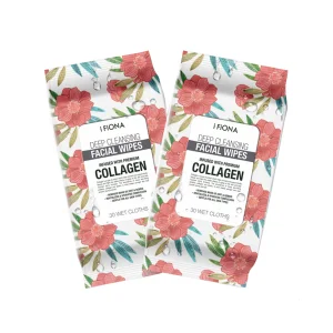 30 Counts Biodegradable Deep Cleaning Facial Makeup Remover Wipes