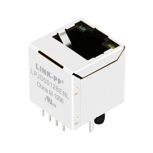 Vertical RJ45 100 Base-T With LEDs Connector