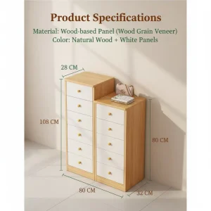 All Timber Storage Unit for Home Organization