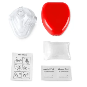 CPR Logo Training First Aid Emergency Shield Medical Pocket Silicone Disposable Outdoor Survival CPR Training Equipment