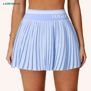 LORISOW Pleated Tennis Skirts for Women Athletic Skort with Functional Ball Pocket