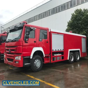 HOWO 8ton 8000L Water Foam Fire Truck Fire Fighting Equipment Truck