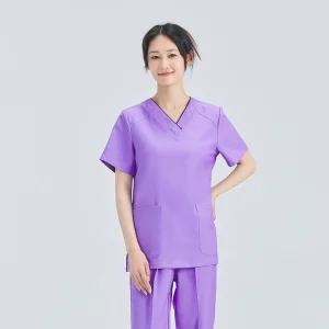 Free Sample of Cotton Nursing Scrubs Green Surgical Gown Reinforced Surgical Gown