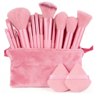 Pink 13pcs High Quality Makeup Brushes Makeup Brush Set